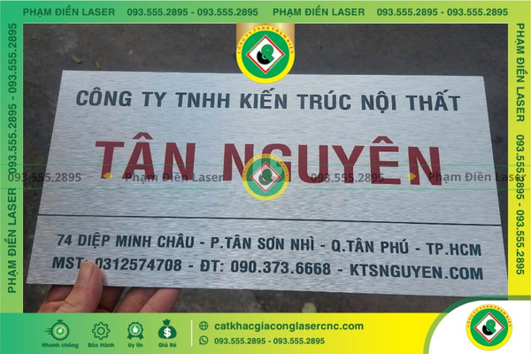 Gia công bảng tên Inox in UV GIÁ RẺ chất lượng cao, sắc nét